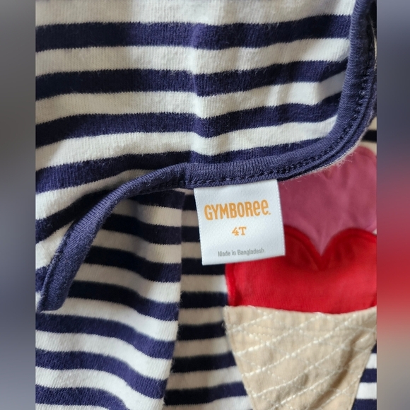 Gymboree Striped Dress with Heart Ice Cream Design - Picture 4 of 4